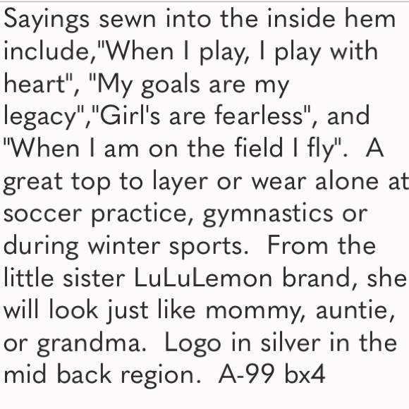 🆕 Fly Tech Swiftly style LS Top Lululemon 4/Ivivva 12 - Picture 9 of 9